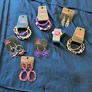 Paparazzi Purple and Silver Dangle Earrings